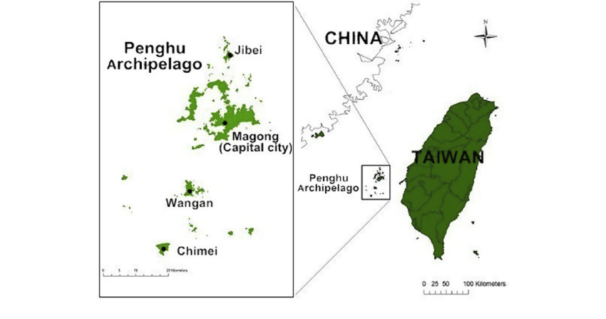 Location of penghu