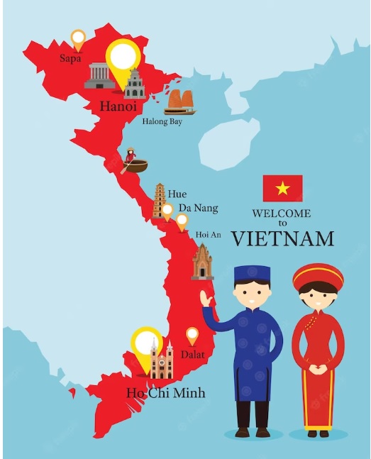 Vietnam map